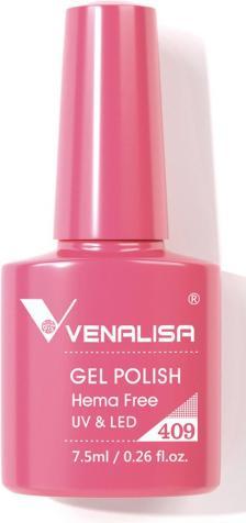 Produktbild Venalisa Gellack 409 UV/LED (Flamingo Pink, UV-Gel Lack)