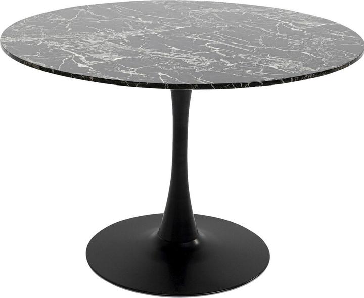 Produktbild Kare Design Tisch Schickeria Marmor Schwarz Ø110cm (110 x 110 x 74 cm)