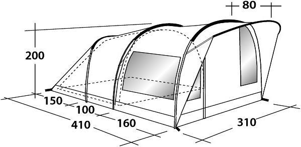 Produktbild Outwell Rockwell 5 (Tunnelzelt, 14.60 kg, 5 Personen)