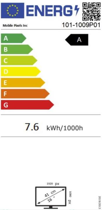 Energy Label Mobile Pixels Glance (1920 x 1080 pixels, 16")