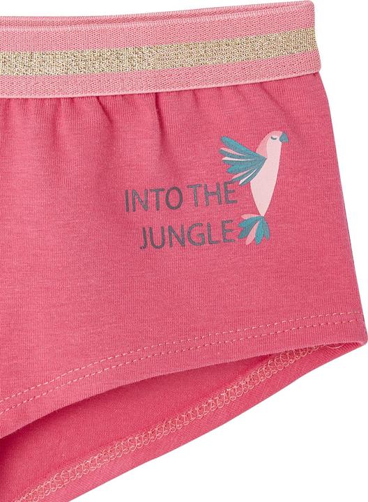 Image du produit Vertbaudet Bio-Kollektion: 5er-Pack Mädchen Shortys mit Dschungelprint (92)