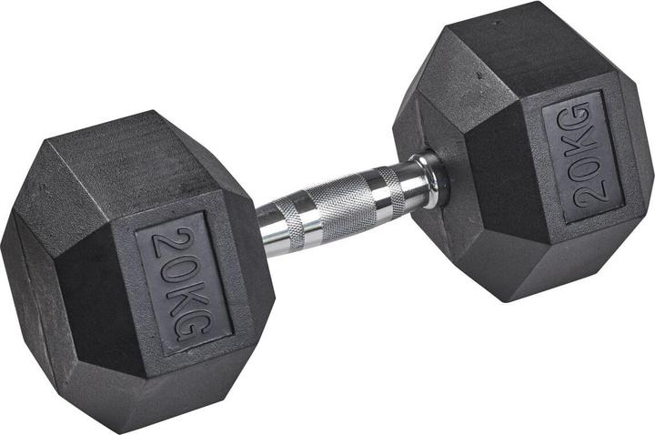 Immagine prodotto Tanga Sports Manubrio in gomma HEX, 20 kg (1 x 20 kg)