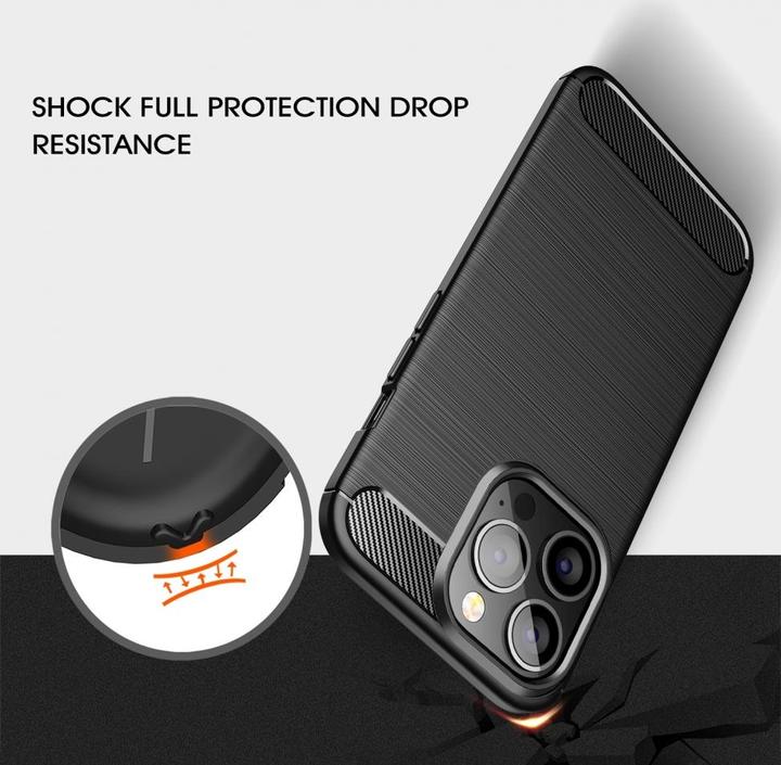 Produktbild Screenguard Carbon Brushed Soft TPU Case (Apple iPhone 13 Pro Max)