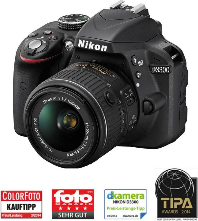 Image du produit Nikon D3300, Kit 18-55mm (APS-C / DX)