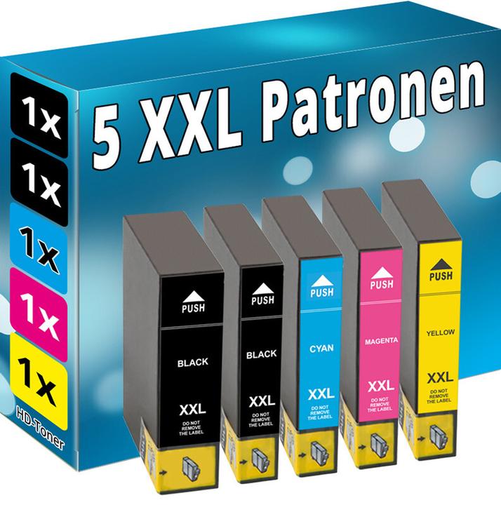 Image du produit Druckfuxx 5x Tinte Patronen für Epson 26XL XP625 XP700 XP710 XP720 XP800 XP810 X