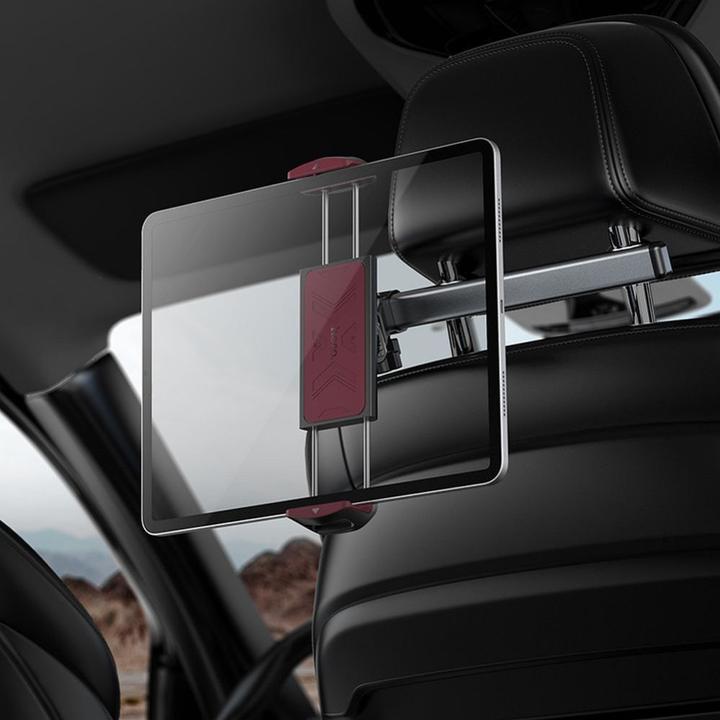Image du produit Hoco Auto holder telescopic car holder for headrest (4,5" - 13") H69 black and red