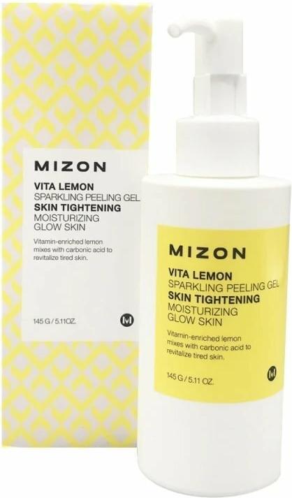 Actual product image Mizon Vita Lemon Sparkling Peeling Gel Moistruzing & Glow Skin Sparkling Face Scrub Lemon 145g (Gel)