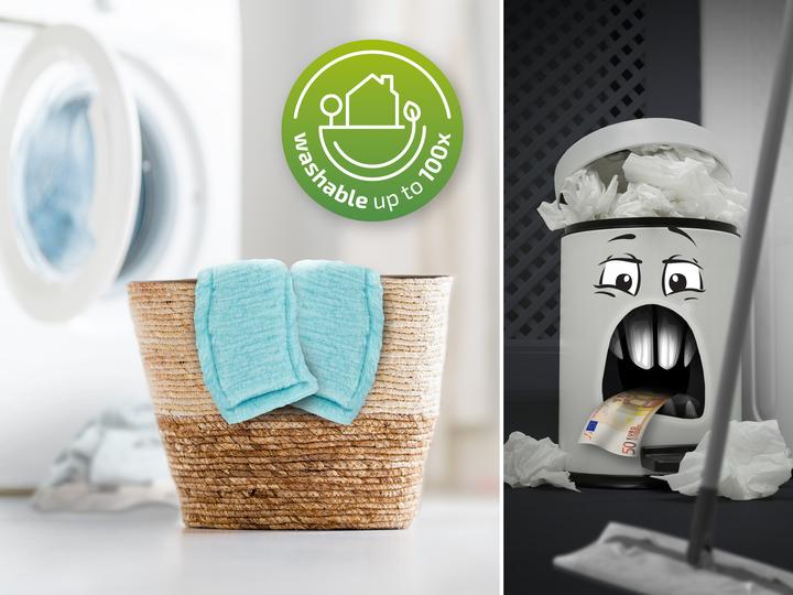 Actual product image Leifheit Mop cover CLEAN TWIST M Ergo static plus (1 pcs.)