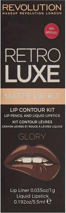 Makeup Revolution Retro Luxe Lip Kit Matte Glory 1g + 5.5ml