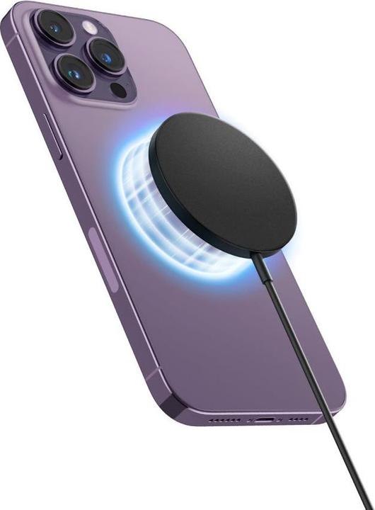 Actual product image Spigen Pf2101 Arcfield Magnetic Magsafe Wireless Charger Black (9 W)