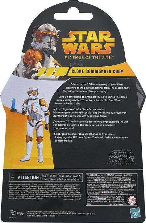 Image du produit Hasbro Star Wars The Black Series Clone Commander Cody, Star Wars : La Revanche des Siths