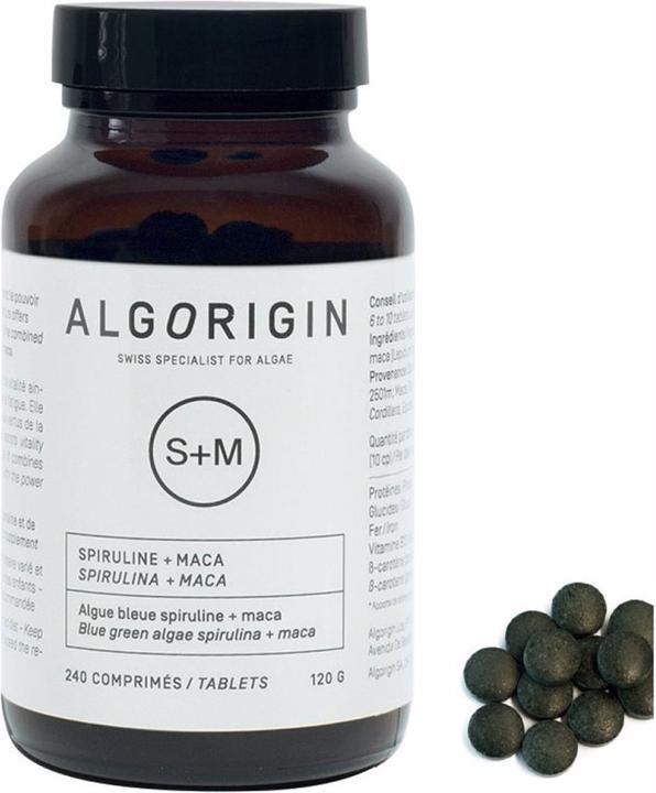 Produktbild Algorigin Spiruline + Maca Tabl (240 Stück, Tabletten, 280 g)