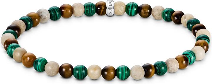 Produktbild Thomas Sabo Bead Armband in Erd und Grüntönen (19 cm, Silber 925)