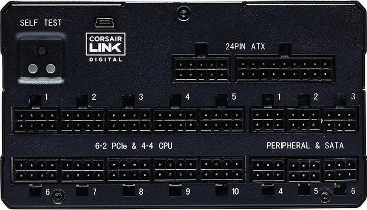 Actual product image Corsair Power supply AX1600i 1600 W, incl. power cable (1600 W)