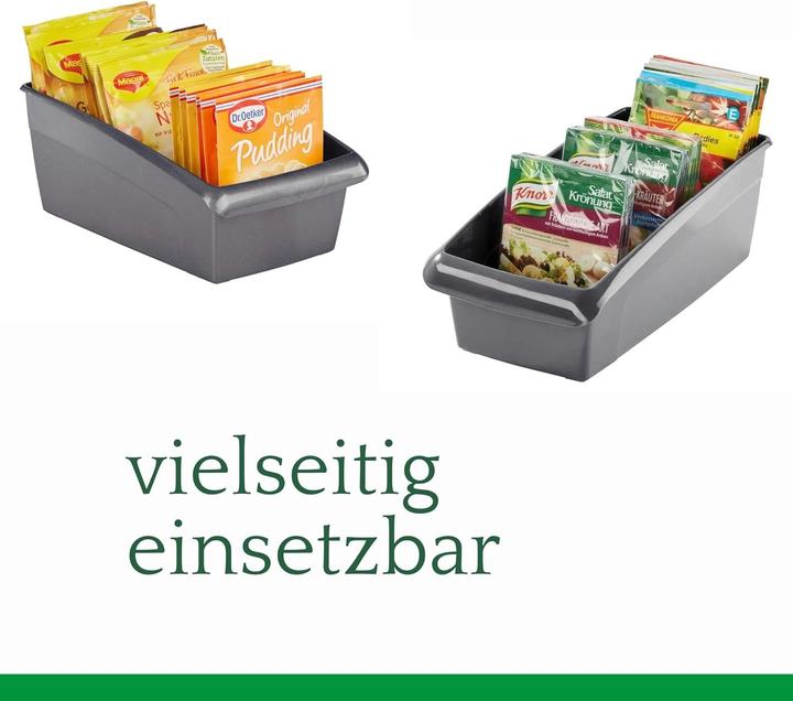 Produktbild Novaliv Suppentütenbox klein Schubladen Organizer Küche - 25 x 12 cm WEISS Gewürzaufbewahrung Box -