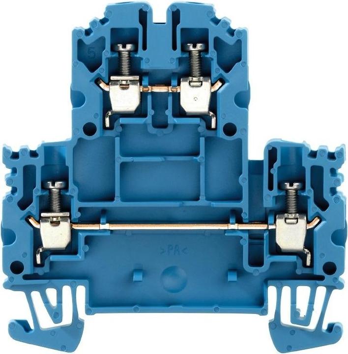 Image du produit Weidmüller Double-tier terminal, Screw WDK 2.5N BL