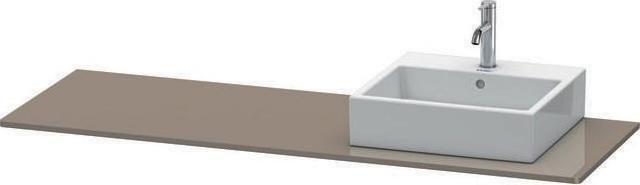Produktbild Duravit Konsole XSQUARE 16x1600x550mm m Auss links taupe matt