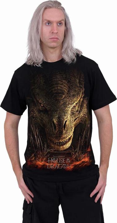 Actual product image Spiral Unisex Adult Dragon Throne House Of The Dragon T-Shirt (4XL)