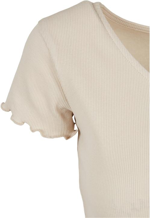 Actual product image Urban Classics Ladies Cropped Button Up Rib Tee - 12114 (5XL)