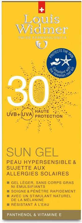 Actual product image Louis Widmer Sun Gel perfumed (Sun gel, SPF 30, 100 ml, 142 g)