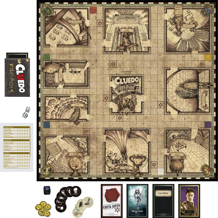 Actual product image Hasbro Gaming Cluedo: Wizarding World Harry Potter Edition Board Game (Italian)
