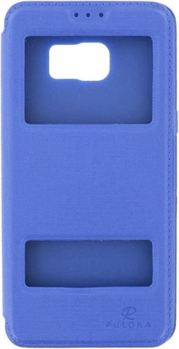 Actual product image Puloka Flip Case Samsung Galaxy S6 Edge Plus - Blue (Samsung Galaxy S6 Edge+)