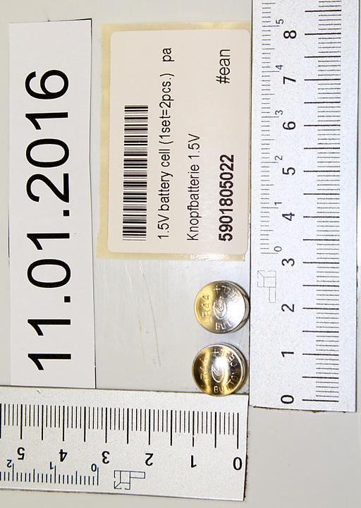 Actual product image Scheppach Button battery 1.5V PL285