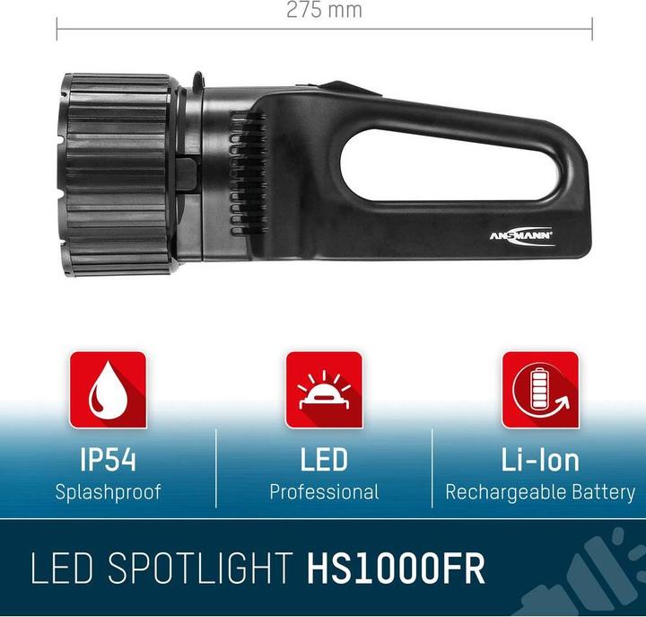 Actual product image Ansmann Battery hand lamp black (27.50 cm, 330 lm)