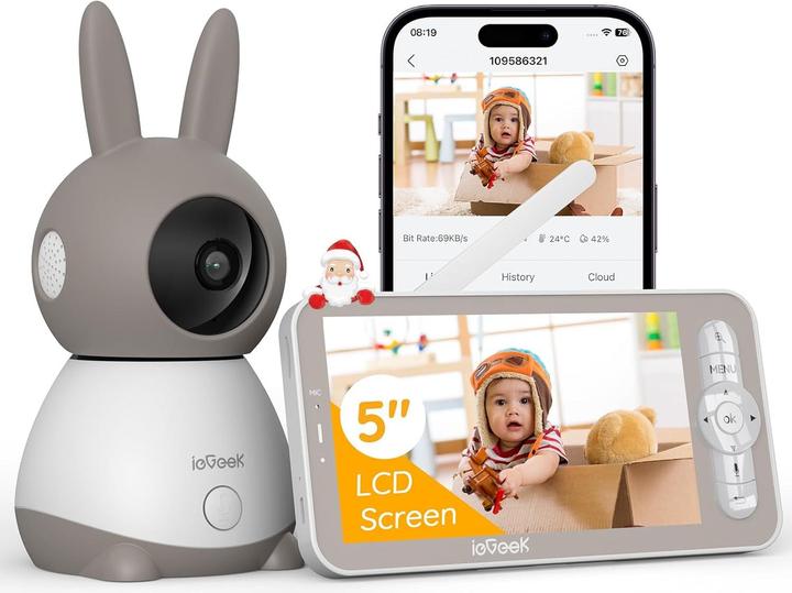Immagine prodotto IeGeek Babyphone mit 360°Kamera (Video e audio)