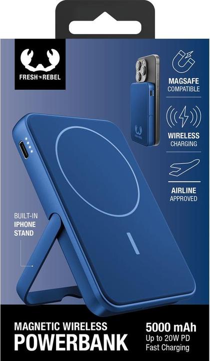 Produktbild Fresh'N Rebel Magnetic Wireless Powerbank (5000 mAh, 20 W, 18.50 Wh)