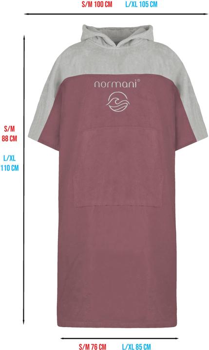 Actual product image Normani Ladies Surfer Poncho Kuta - 8779 (S/M)