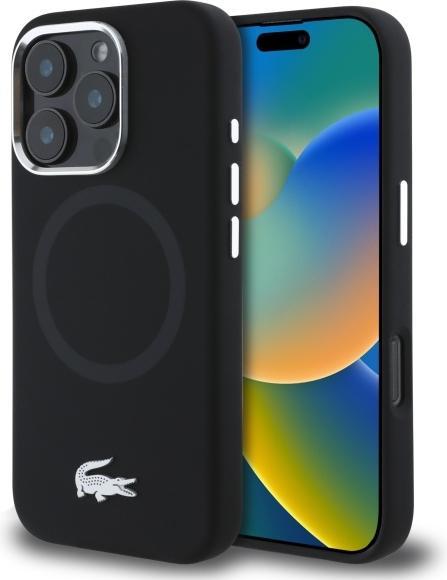 Image du produit Lacoste LCHMP16XSMAK iPhone 16 Pro Max 6.9" czarny/black hardcase Silicone Croco Logo MagSafe (Apple iPhone 16 Pro Max)