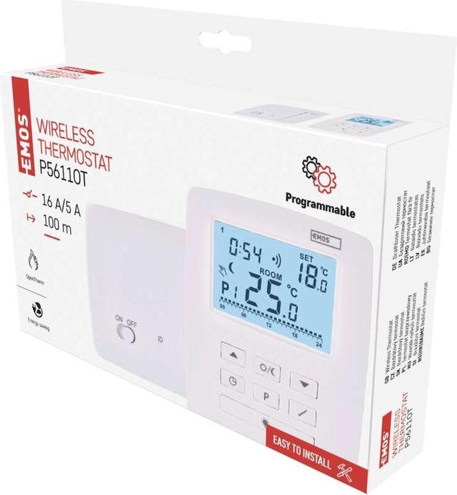 Produktbild Emos OpenTherm Raumthermostat P5611OT, programmierbar, kabellos