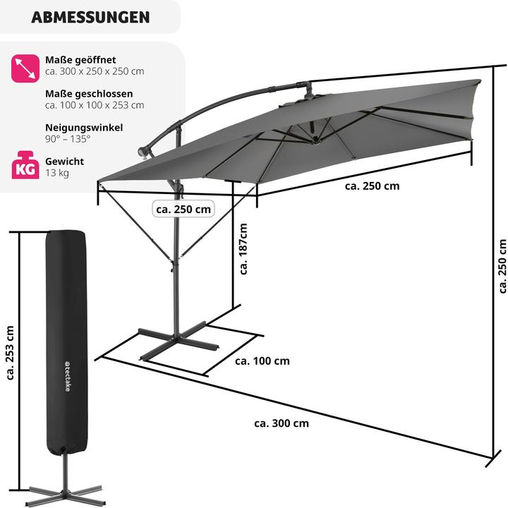 Actual product image tectake Apollon (2.50 m)
