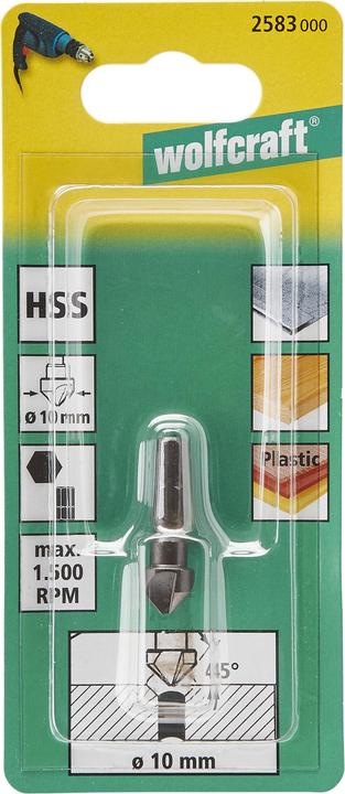 Actual product image wolfcraft wolfcraft 1 Senker HSS, Schaft 6-kant, ø12mm (12 millimetres)