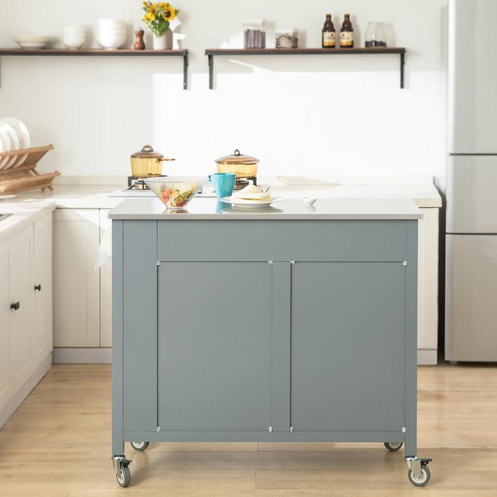 Image du produit SoBuy Chariot de cuisine FKW108-HG, Gris