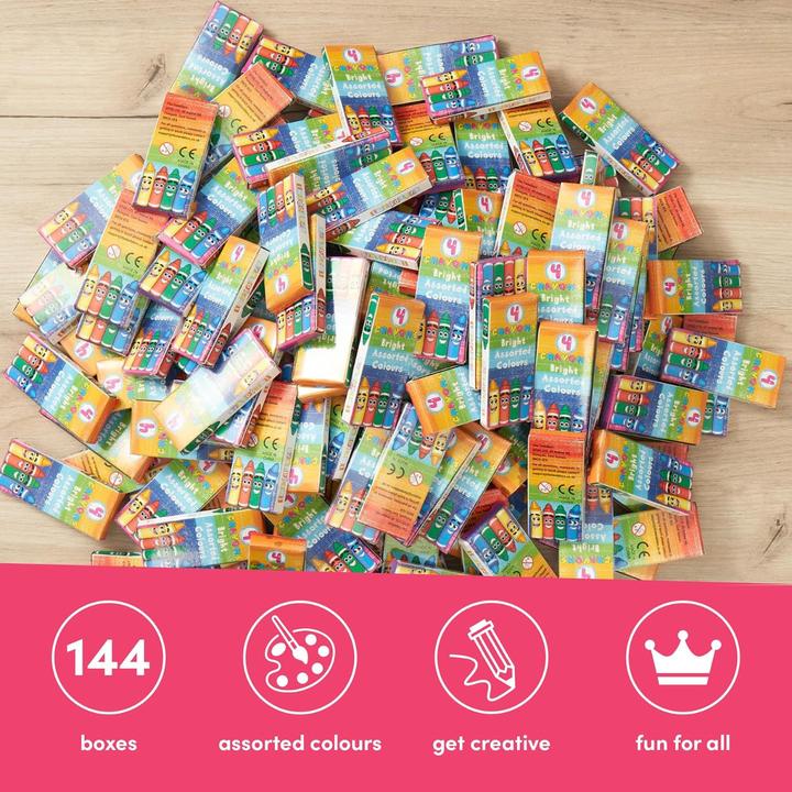 Actual product image The twiddlers Wachsstifte 4er-Set 144 Stück (Multicoloured, 144 x)