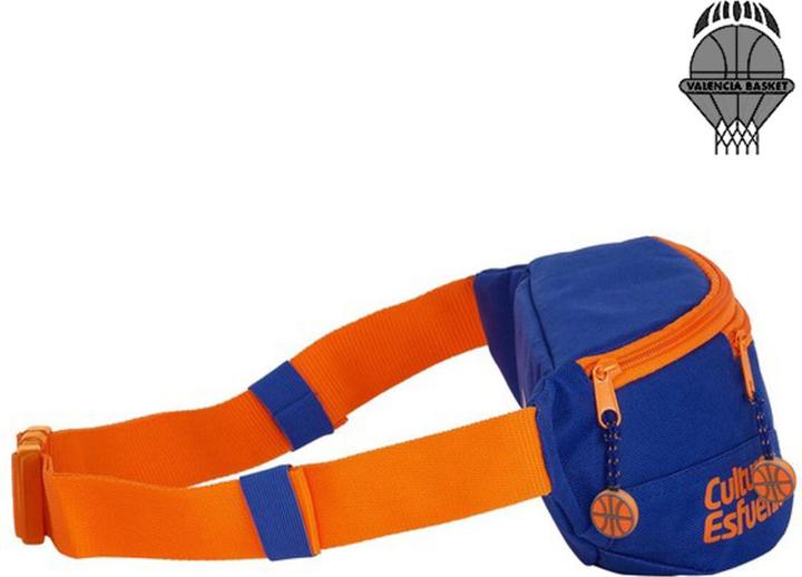 Immagine prodotto Valencia Basket Club Borsa da cintura blu arancione (23 x 12 x 9 cm)