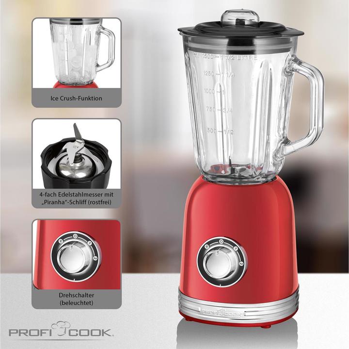 Actual product image Proficook Stand Mixer PC-UM 1195 Red (800 W)
