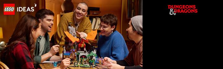Image du produit LEGO 21348 Dungeons & Dragons : La Saga du Dragon Rouge (21348, LEGO Ideas, LEGO difficiles à trouver)