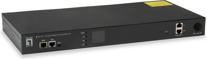 Actual product image LevelOne 12 x IEC 320 C13, AC, LCD, ACL/RADIUS, TLS/SSH (12 Ports)