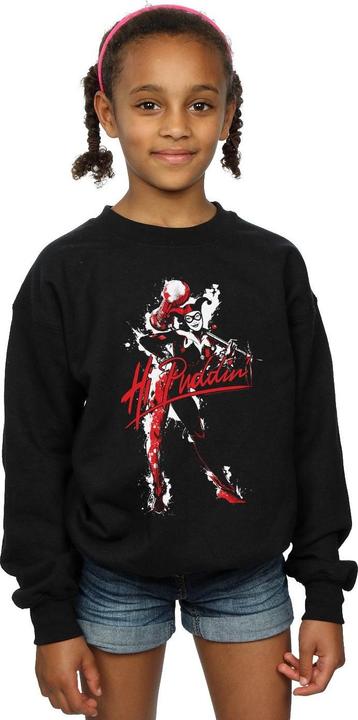 Actual product image Girls Harley Quinn Hi Puddin Sweatshirt (140, 146)