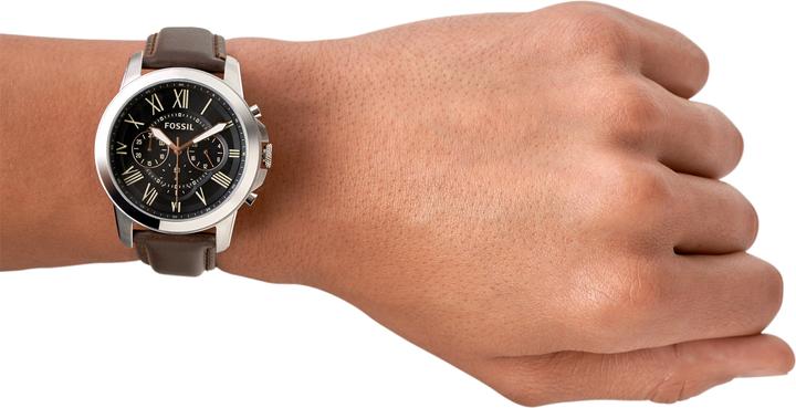 Actual product image Fossil Grant (Analogue wristwatch, Chronograph, 44 mm)