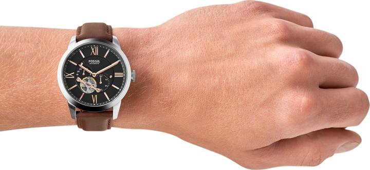 Actual product image Fossil Townsman (Analogue wristwatch, Chronograph, Skeleton watch, 44 mm)