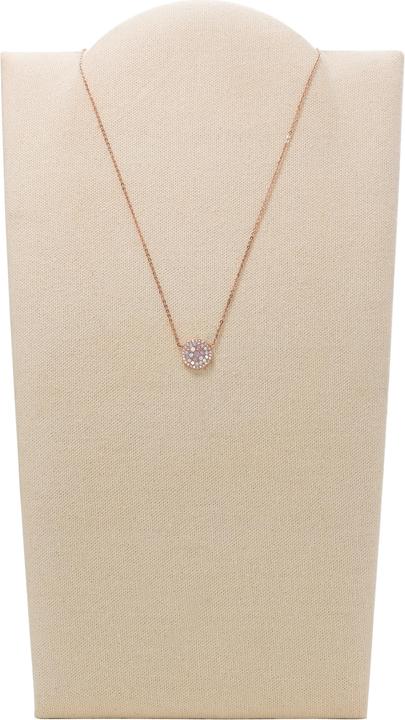 Actual product image Fossil Pearl Disc Pendant (Stainless steel, 40.5 cm)