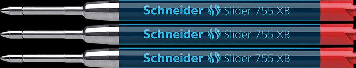 Immagine prodotto Schneider 3 ricariche a sfera Slider 755 XB rosso (Unità di ricarica, Rosso, 700 mm)