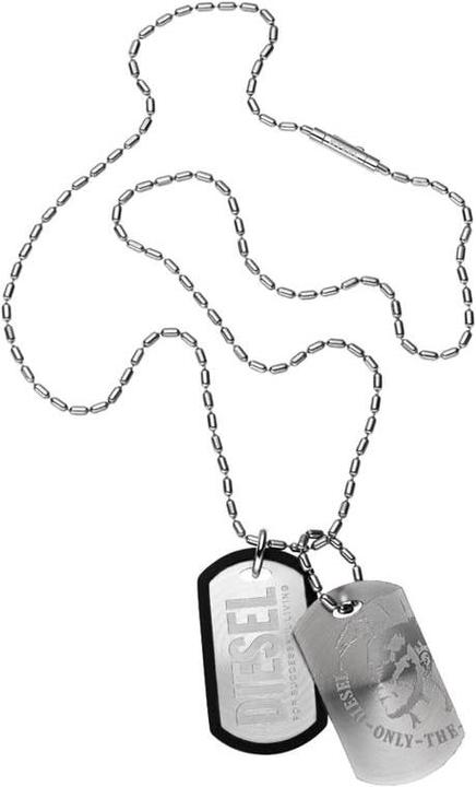 Image du produit Diesel Double Dogtags (Acier inoxydable, 60 cm)