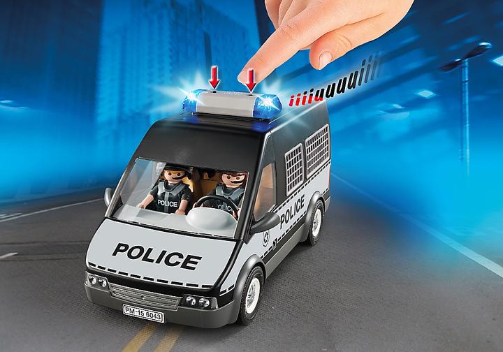 Immagine prodotto Playmobil Auto di pattuglia della polizia con luci e suoni (6043, Playmobil Città d'azione)