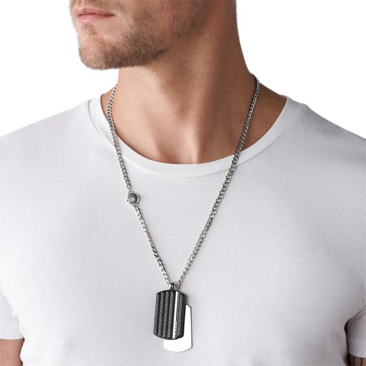 Produktbild Diesel Double Dogtags (Edelstahl, Leder, 65 cm)