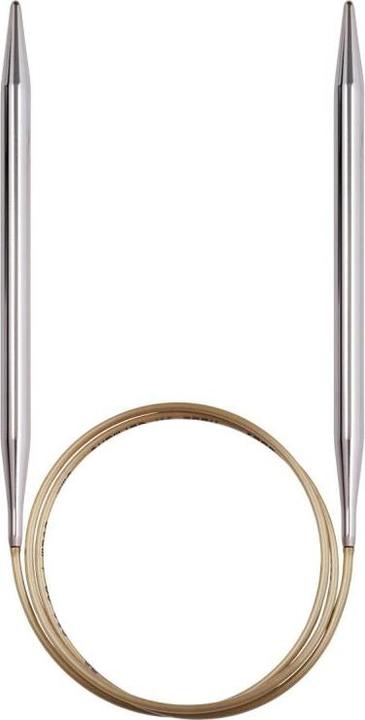 addi Gustav Selter GmbH & Co. KG AD1057060-07.00 Circular knitting needle, metal, silver/gold, 60